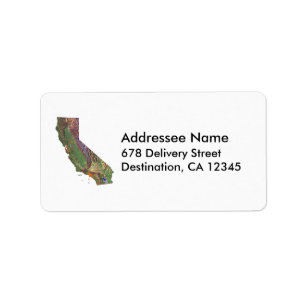 California Map Label