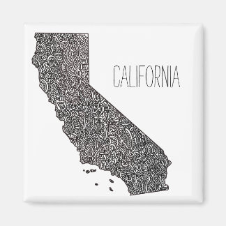 California Map Magneet
