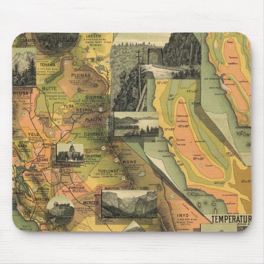 California Map Muismat (Voorkant)