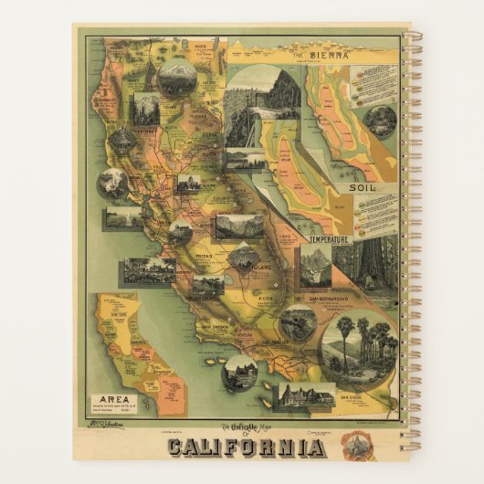 California Map Planner (Achterkant)
