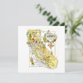  California Map Road Verenigde Staten Kaart (Staand voorkant)