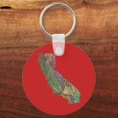 California Map Sleutelhanger (Voorkant)