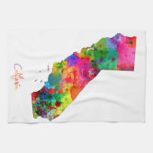 California Map Theedoek (Horizontaal)