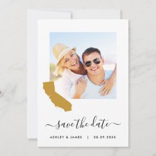 California Map Wedding Save the Date Card