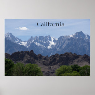 California Mountains Poster