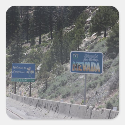 California-Nevada Stateline Stickers (Voorkant)