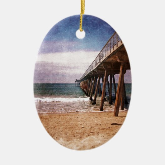 California Pacific Pier Keramisch Ornament (Voorkant)