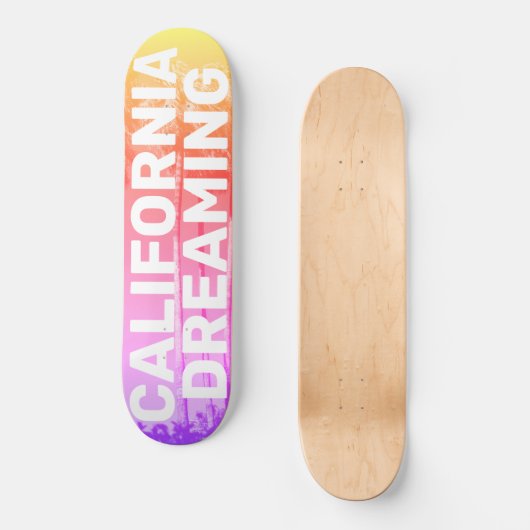 California Palm Dreams Skateboard (Voorkant)