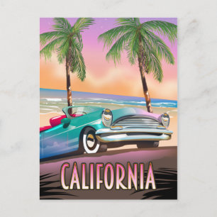 California Paradise Sunset Briefkaart