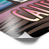 California Paradise Sunset Foto Afdruk (Hoek)