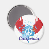 California Peace Magneet (Voorkant / Achterkant)