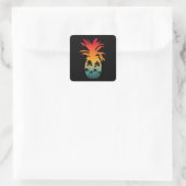 CALIFORNIA PINEAPPLE SUNSET PALM TREES VIERKANTE STICKER (Tas)