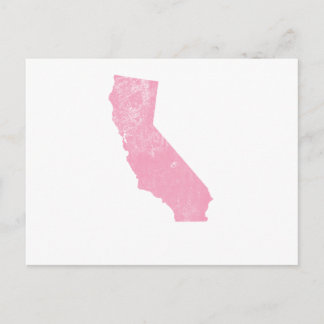 California Pink  Grunge Briefkaart