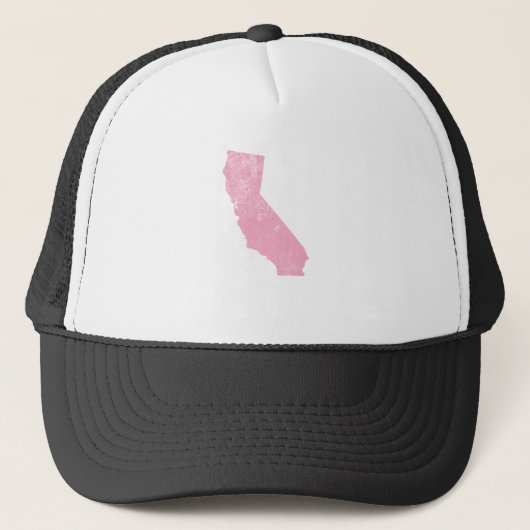 California Pink  Grunge Trucker Pet (Voorkant)