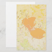 California Poppies Art Stationery Briefpapier (Voorkant / Achterkant)
