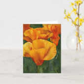 California Poppies-kaart Kaart (Gele Bloem)