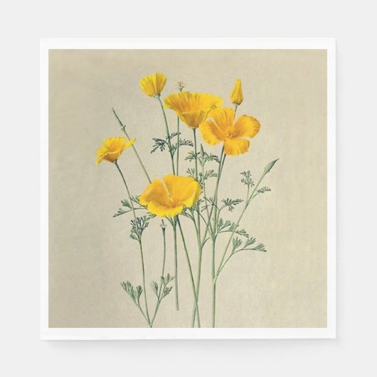 California Poppies Papieren servetten (Voorkant)