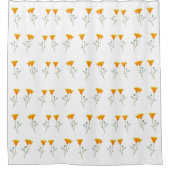 California Poppies Shower Curtain Douchegordijn (Voorkant)