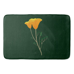 California Poppy Bathmat Badmat