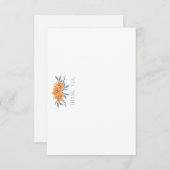 California Poppy Bruidscadeau Plat Bedankkaart (Voorkant / Achterkant)