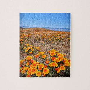 California Poppy Fields - Flowers - 8x10 - 110 pcs Legpuzzel