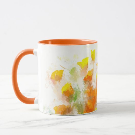 California Poppy Impressionistic Art Mok (Links)