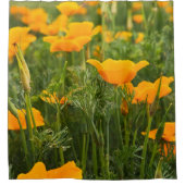 California Poppy Patch Foto Douchegordijn (Voorkant)