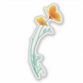 California Poppy Sticker (Devant)