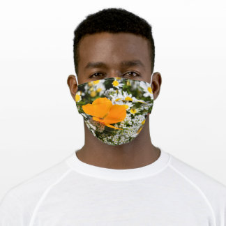 California Poppy Stoffen Mondmasker