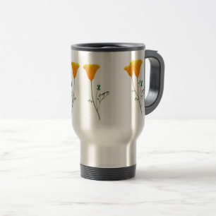 California Poppy Travel Mug Reisbeker