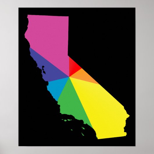 california pride. angled. poster (Voorkant)