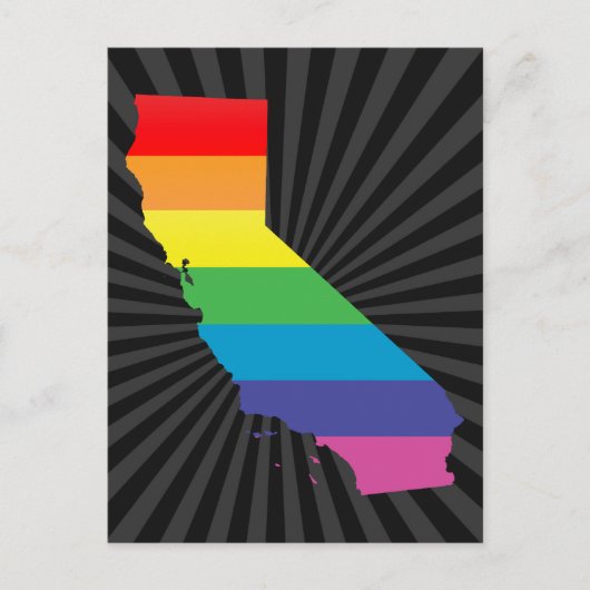 california pride . briefkaart (Voorkant)