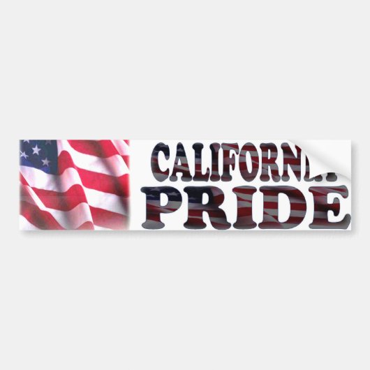 California Pride Bumpersticker (Voorkant)