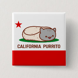 CALIFORNIA PURRITO - Button - Cat Burrito