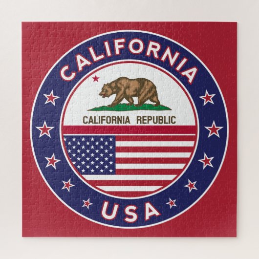 California Puzzle (rode versie) Legpuzzel (Verticaal)