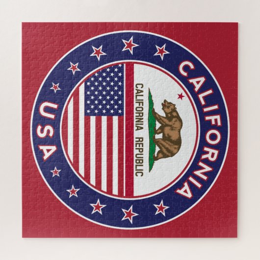 California Puzzle (version rouge) (Horizontal)