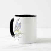 California Quail Birds Custom Date Monogram Famili Mok (Voorkant links)