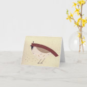 California Quail Cream Kaart (Gele Bloem)