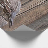 CALIFORNIA QUAIL OP BARNBOARD CADEAUPAPIER (Hoek)