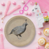 CALIFORNIA QUAIL PAPIEREN BORDJE (Feest)