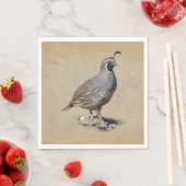 CALIFORNIA QUAIL SERVETTEN (Insitu)