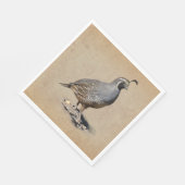 CALIFORNIA QUAIL SERVETTEN (Hoek)