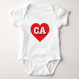 California Red Heart - Ik hou van CA Romper