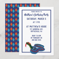 California Red Sided Garter Snake Birthday Party