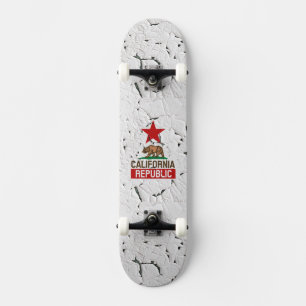 California Republic Afbladderende Verf Decoratie Skateboard