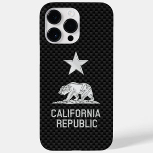 CALIFORNIA REPUBLIC Chrome op koolstofvezel Case-Mate iPhone 14 Pro Max Hoesje