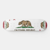 California Republic Flag Distress Skateboard (Horizontaal)