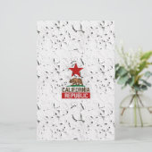 California Republic Peeling Paint Decor Briefpapier (Staand voorkant)