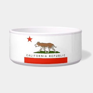 California Republic Pitbull Dog Bowl Voerbakje