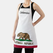 California Republic State flag custom BBQ apron Schort (Insitu)